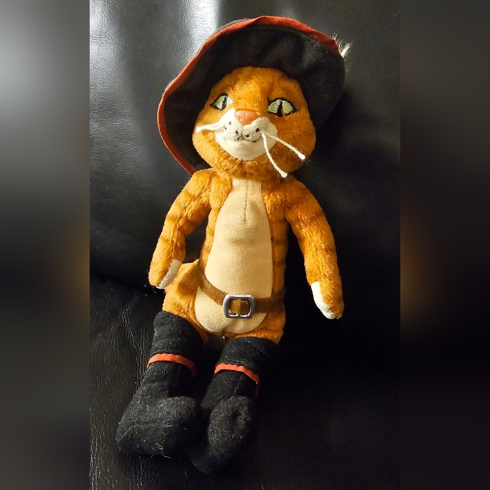 Ty Beanie Babies Puss In Boots Shrek the Third 8.5 Inch Tall Plush 2007 Edition - Picture 12 of 13